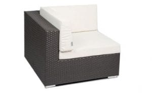 Brown Rattan One Arm Chair